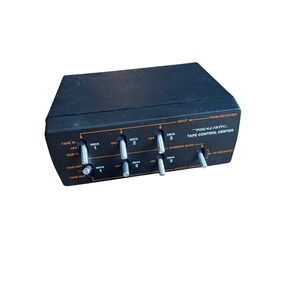 Realistic Tape Control Center 42-2105 Vintage 3-Deck Audio Switch Black Untested